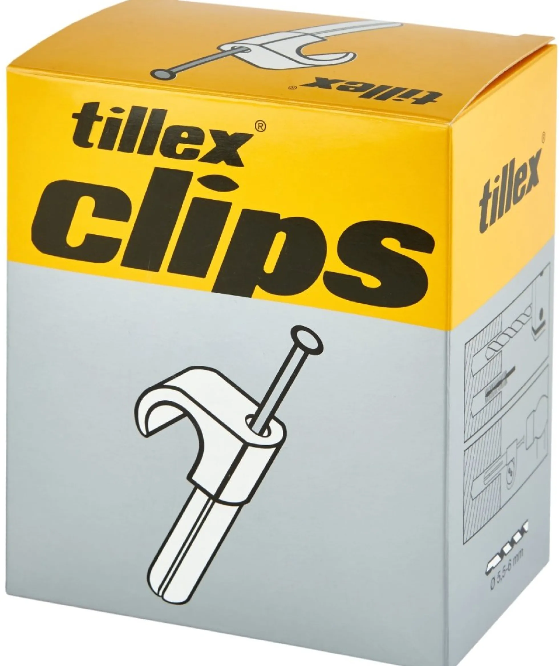 Plugs Clips 10-14/35 mm grå (100)