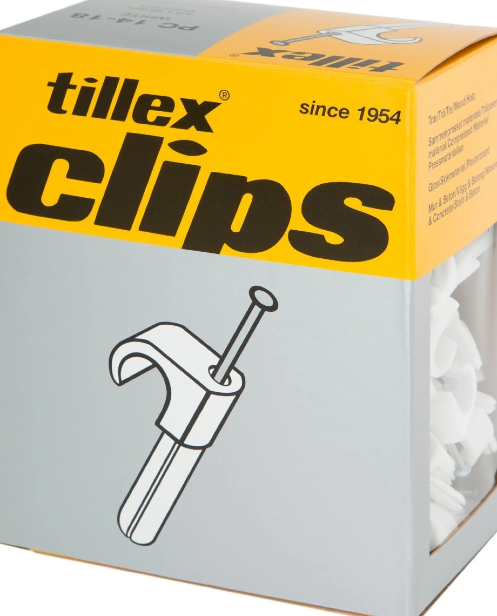 Plugs Clips 8-12/35 mm grå (100)