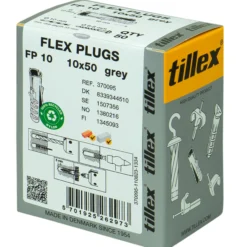 Plugs Flex FP10, 10x50 mm, grå (50 stk.)
