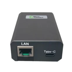 PoE netværkskonverter, indendørs, 25W, USB-C, til computere, iPads, MacBook, Google Wifi - MicroConnect