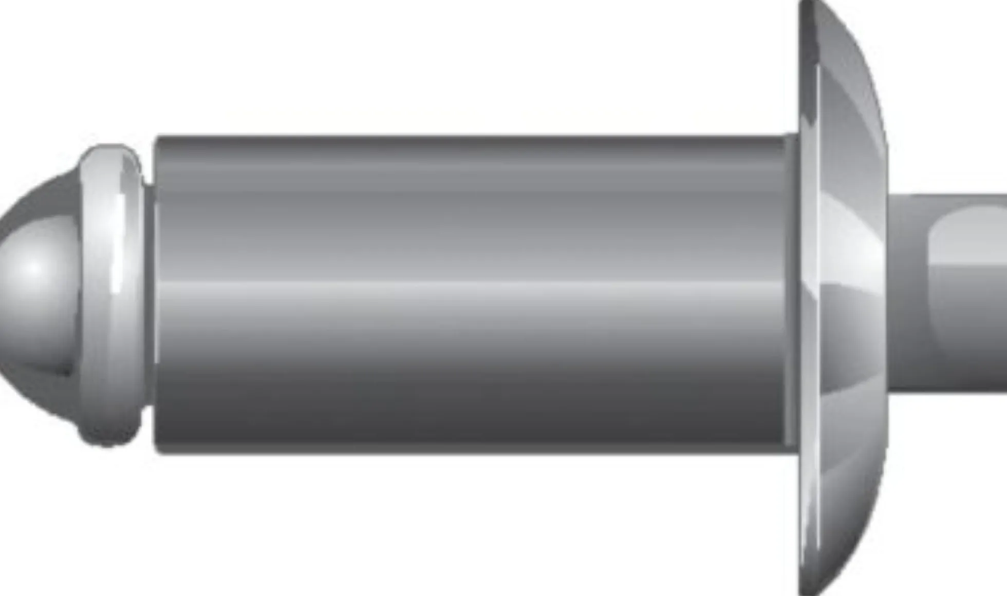 Popnitte, Ø4,8x14,5 mm, kravediameter 9,5 mm, aluminium/stål