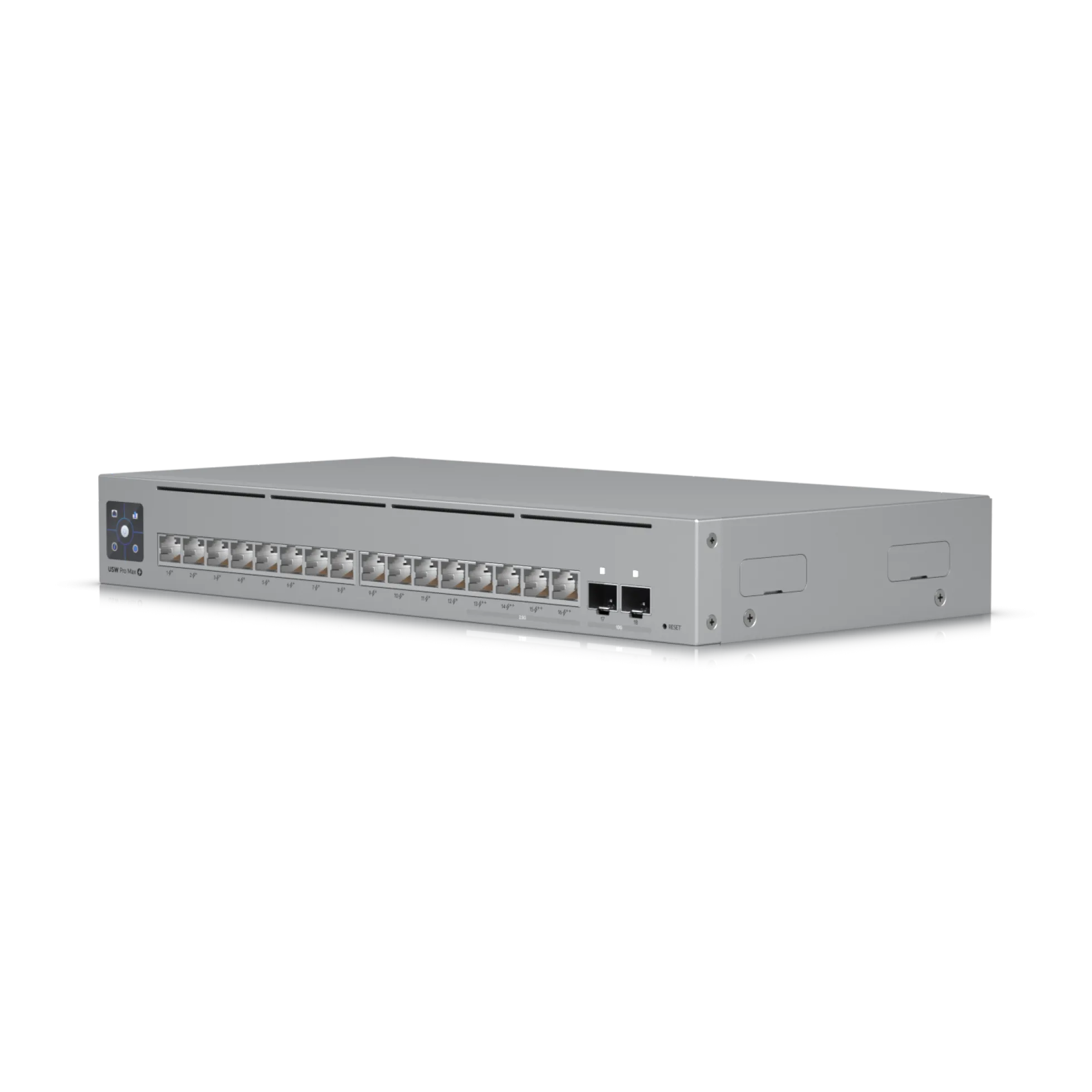 16-port Layer 3 Etherlighting™ switch med 2.5 GbE, PoE++ - Ubiquiti