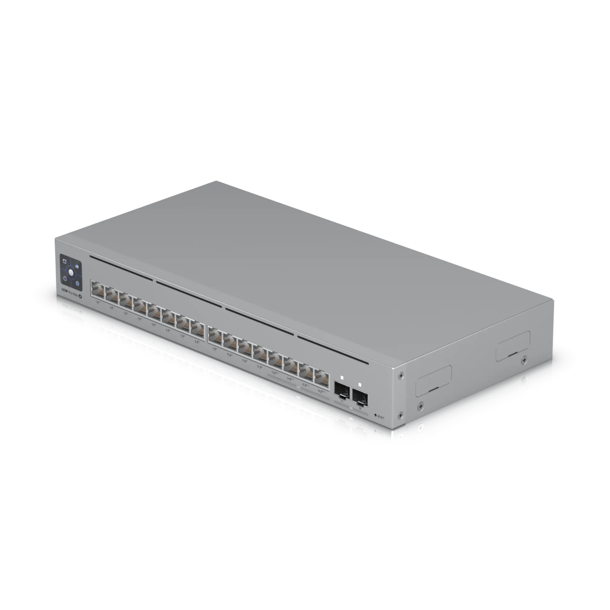 16-port Layer 3 Etherlighting™ switch med 2.5 GbE, PoE++ - Ubiquiti