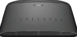 8 ports netværks-switch - 10/100/1000 Mbps