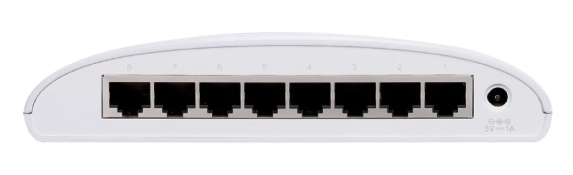 8 ports netværks-switch - 10/100/1000 Mbps
