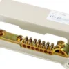 Potentialudligningsskinne H309 forniklet messing, 7x (2,5-25mm²) 1x (30x3,5mm) bånd
