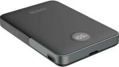 Power bank 5000 mAh, stand, wireless, PD 20 W, magnet, black