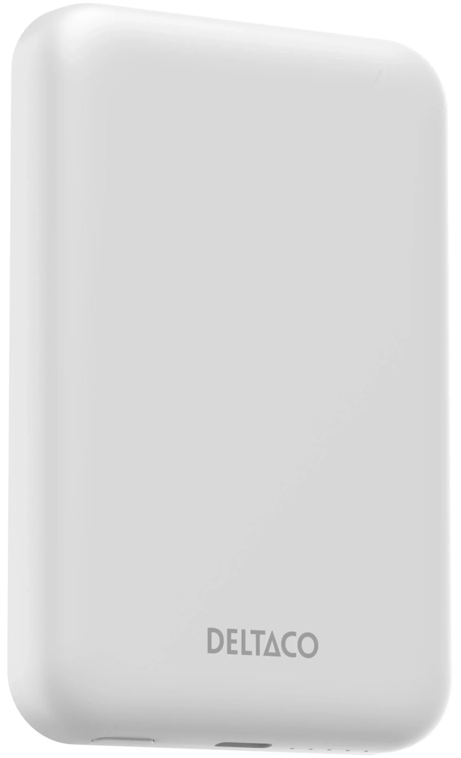 Power bank 5000 mAh, trådløs opladning, PD 20 W, magnet, hvid