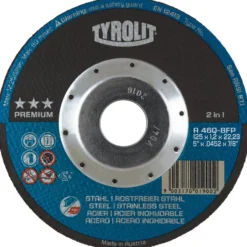 PREMIUM*** Deep Cut Protection skæreskive, 125x1,2x22,23 A46Q-BFP, stål/inox