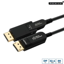 Premium Optic Mini DP til DP kabel, 8K 60Hz, DP 1.4, 32.4Gbps, YUV4:4:4, EDID/HBR3