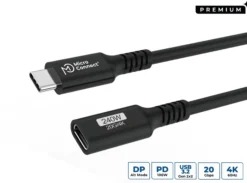 Premium USB-C kabel extender, 20Gbps, 240W, USB 3.2 Gen 2x2