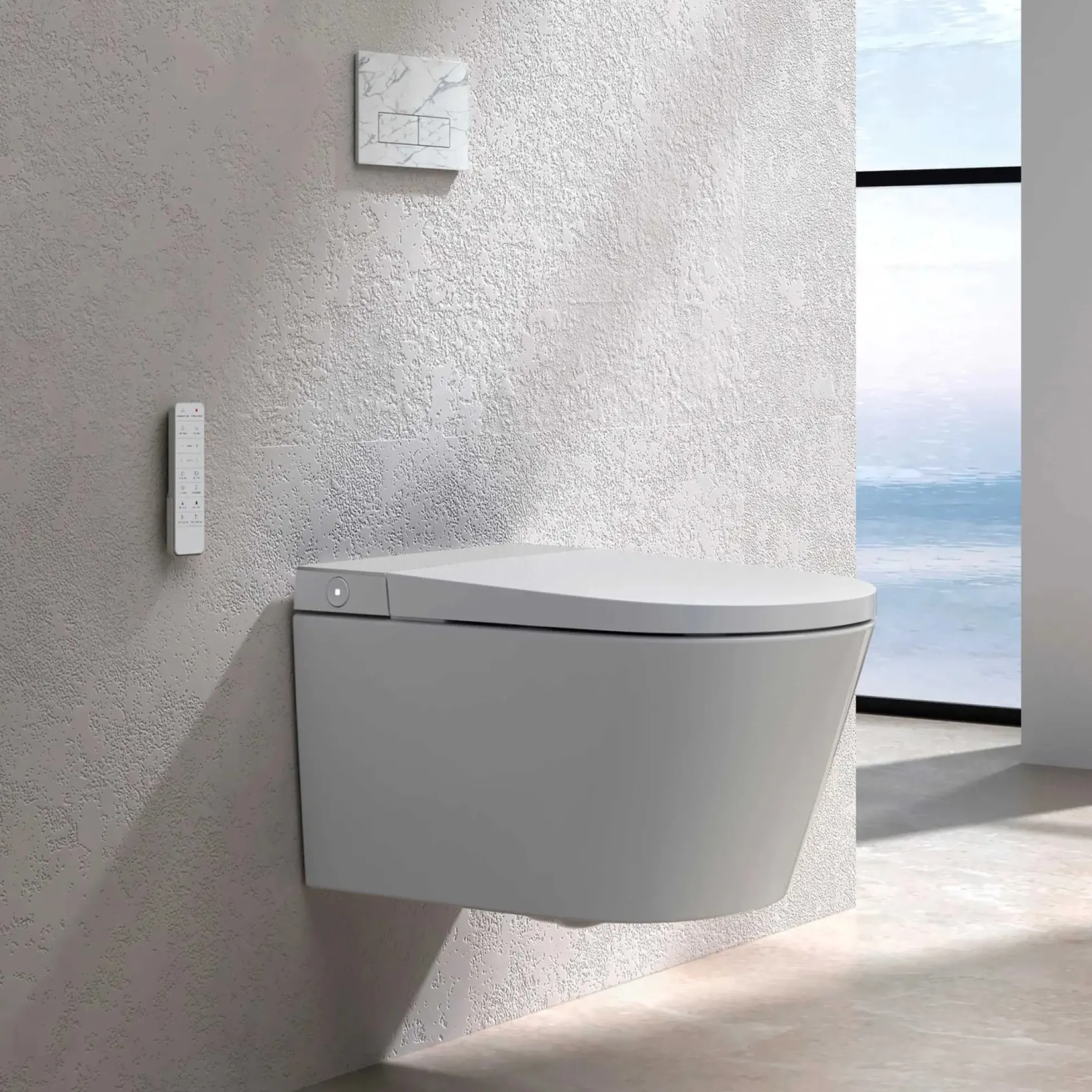 Pressalit SMART douchetoilet væghængt inkl. sæde hvid