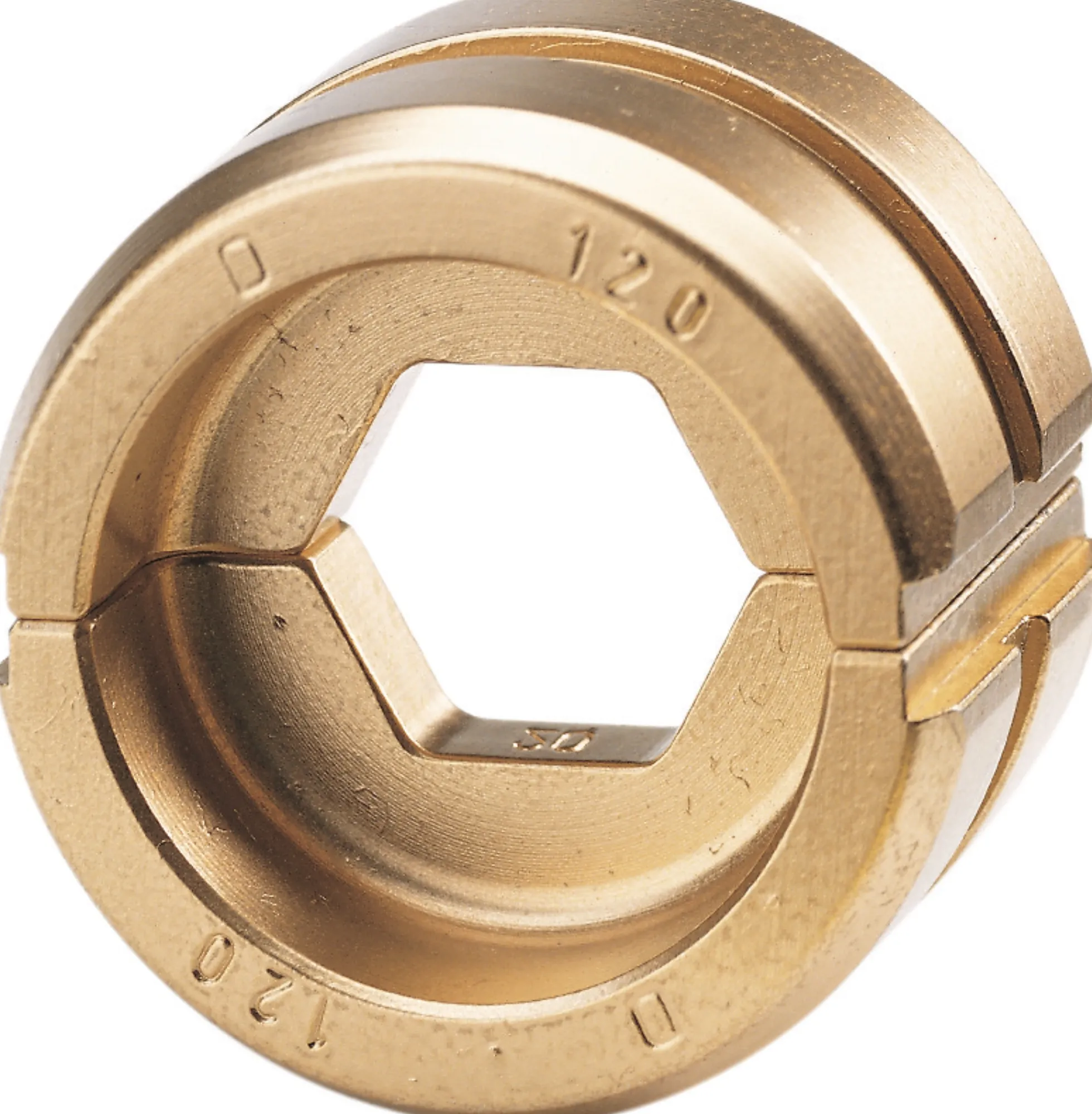 Pressebakke, R22, 120 mm², sekskant - Klauke