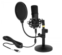 Professional USB condenser microphone set, podcasting, gaming