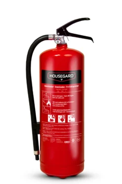 Pulverslukker 6 kg, PE6HR-C, 43A 233 B C, rød - Housegard