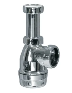 Pungvandlås PVC 32mm krom