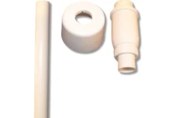 Purus pungvandlås sæt, lige model, inkl. rør og roset, Ø32 mm x 1 1/4"