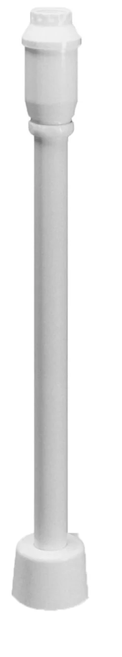 Purus vandlåssæt, 1 1/4" omløber, 40 mm diameter, 650 mm længde, lige - Hvid