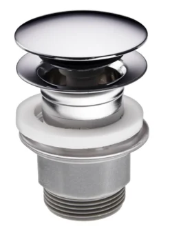 Push down 1 1/4" bundventil krom