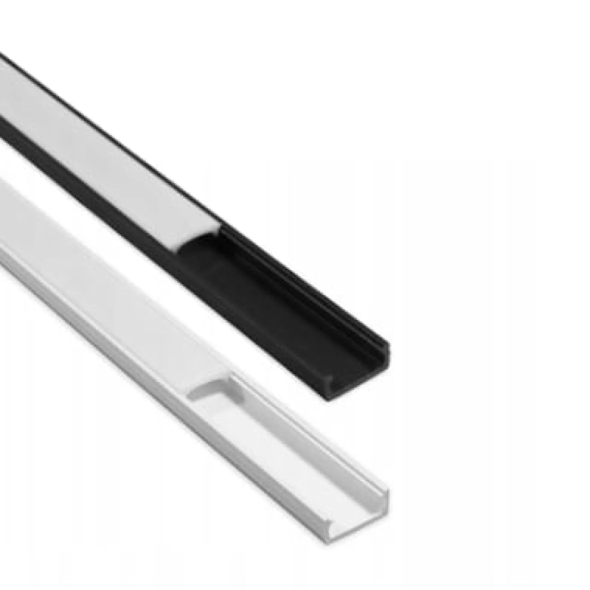 PVC profil til LED strip, inkl. cover, 16x7 mm
