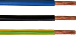 PVT ledning (90°C), 450/750V, H07V2-K, 1x6 mm²