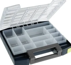 Raaco Boxxser 55 5x5-15 Sortimentskasse, 298 mm Bredde, 55 mm Højde, 284 mm Længde, Blå/Gul