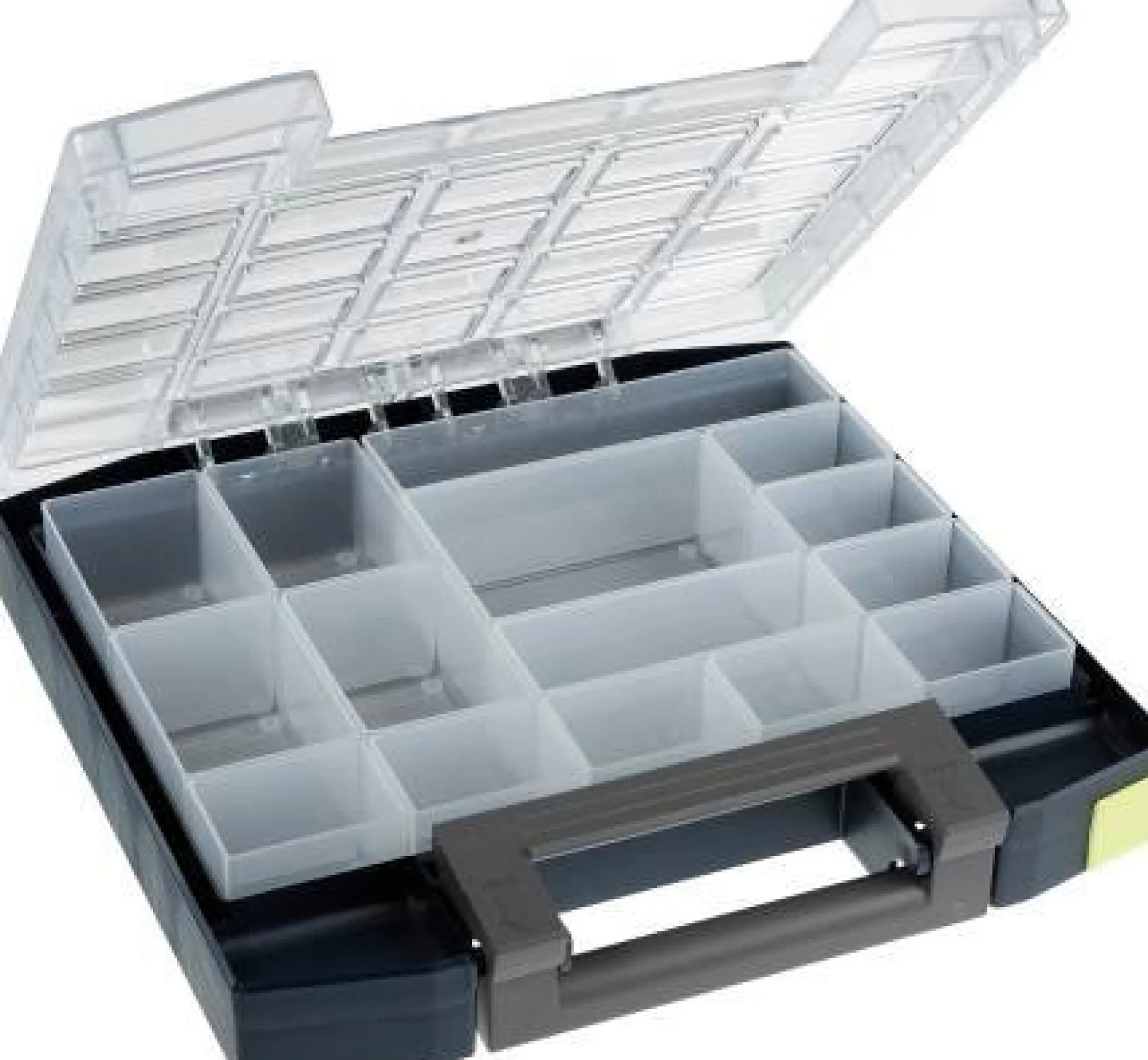 Raaco Boxxser 55 5x5-15 Sortimentskasse, 298 mm Bredde, 55 mm Højde, 284 mm Længde, Blå/Gul