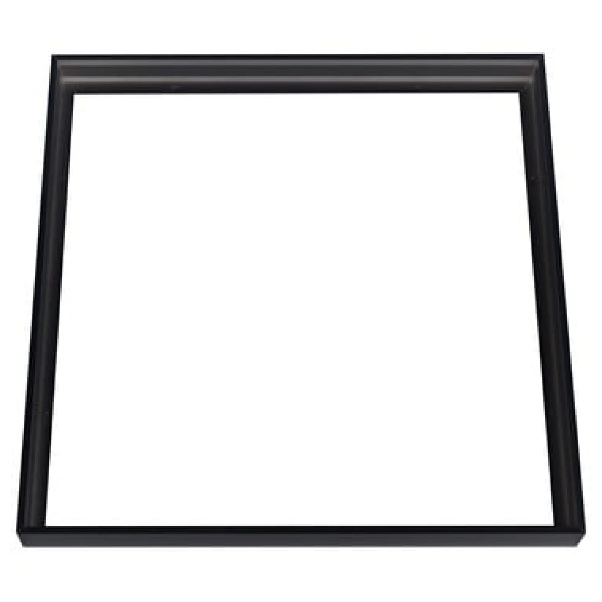 Ramme til påbygning af 60x60 cm LED-panel, hurtigmontering uden skruer, Sot kant