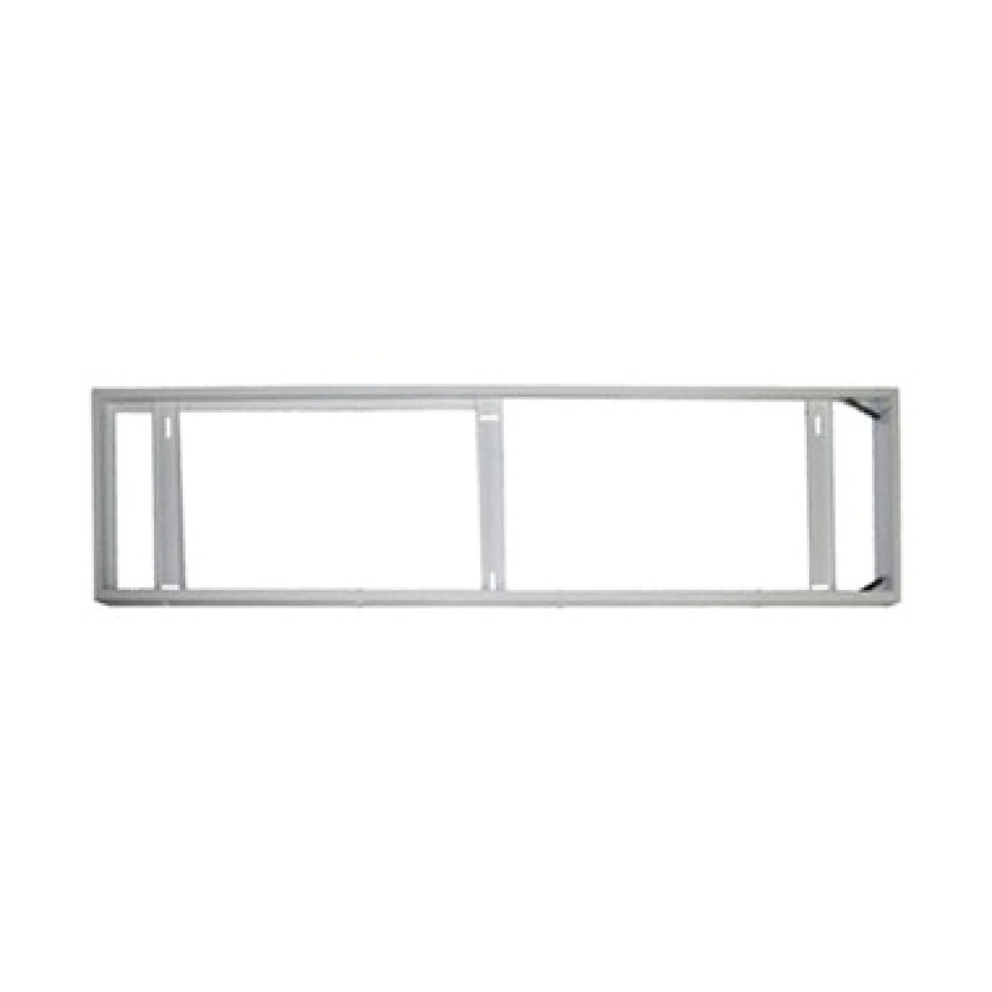 Ramme til 120x30 LED panel - Hvid kant, samlet