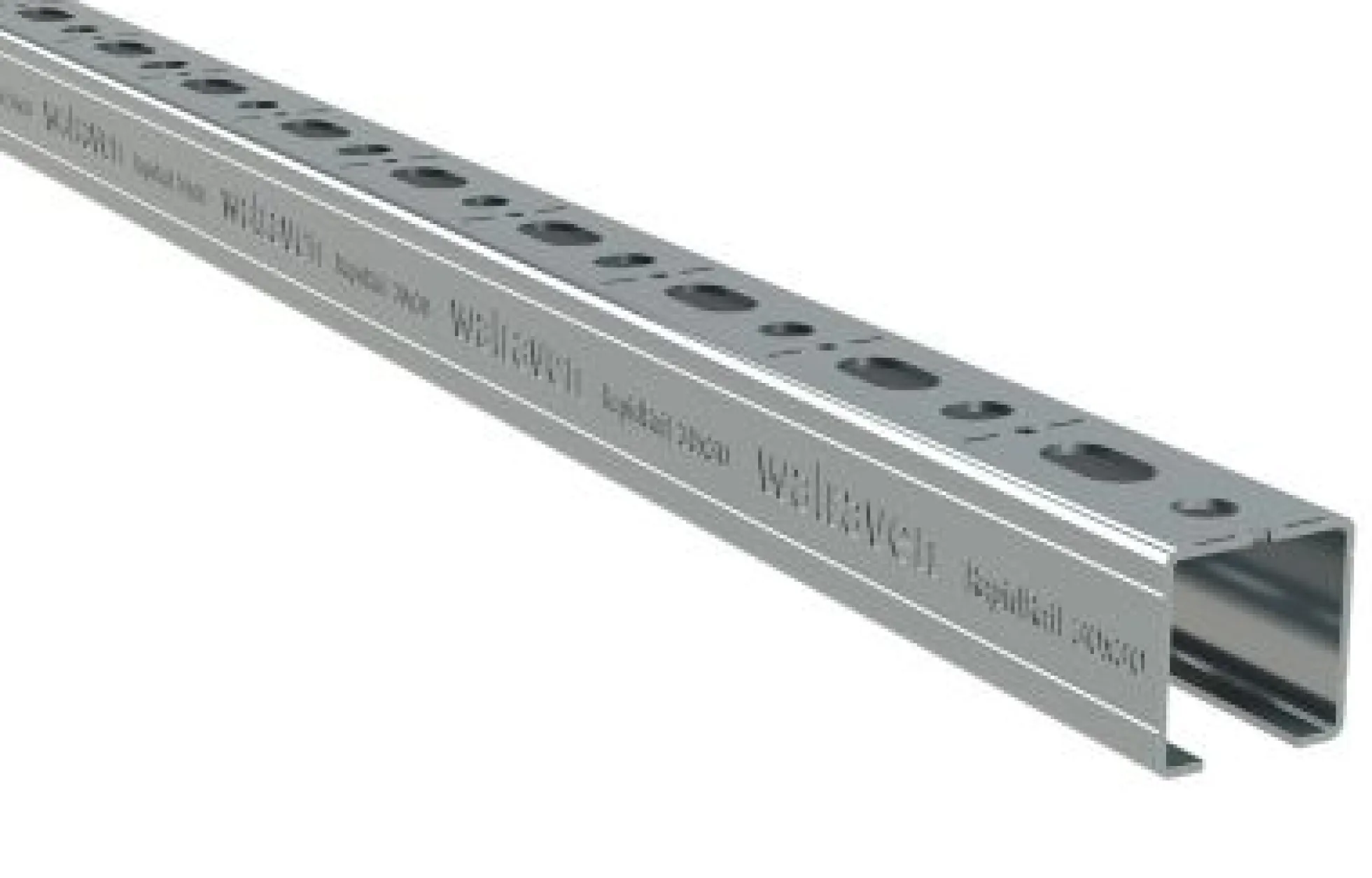 Rapidrail profilskinne 30x30, 2 meter, 1,5 mm