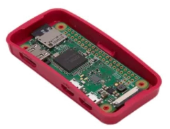 Raspberry Pi Zero official case, Zero and Zero Wireless, rød/hvid (restsalg)