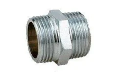 Rødgods brystnippel, 1/2" x 3/8", forkromet - Viega