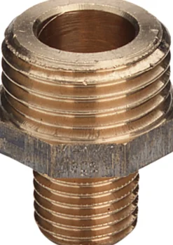 Rødgods brystnippel, 1/2" x 3/8", forkromet - Viega
