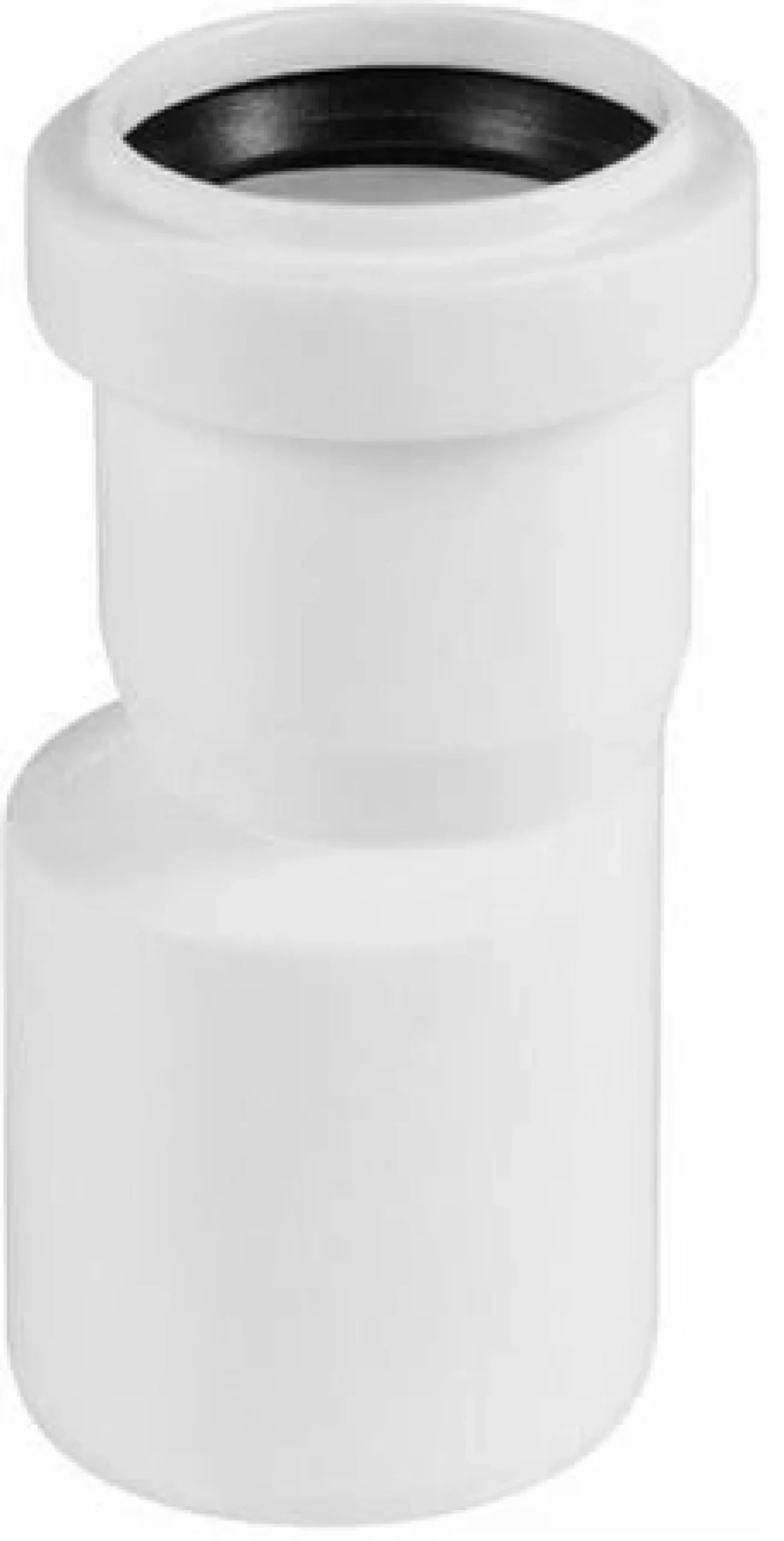 Reduktionsrør, excentrisk, afløb, hvid, HT/PP