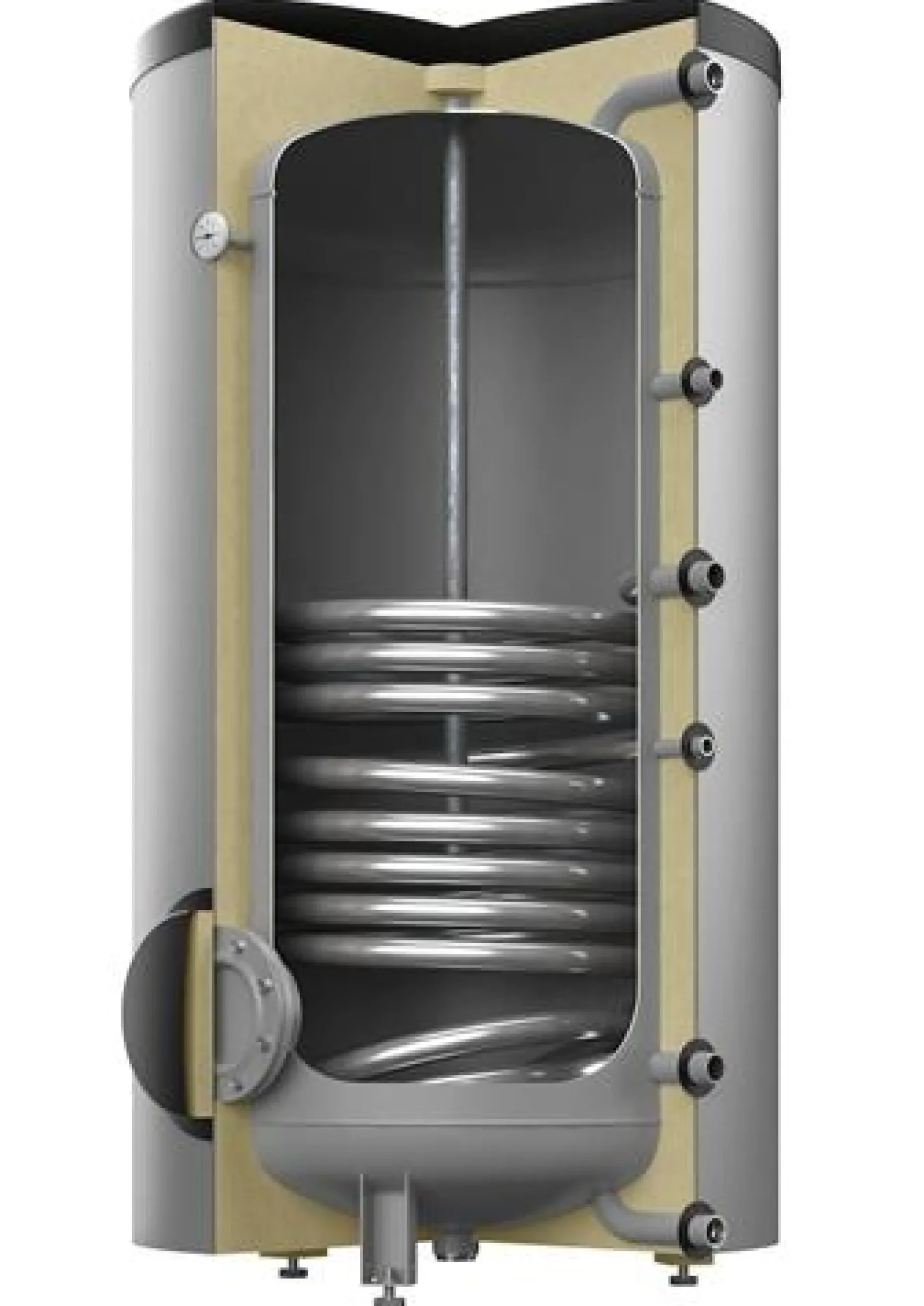 Reflex Varmtvandsbeholder Aqua AB, 200 liter, 1 spiral, hvid
