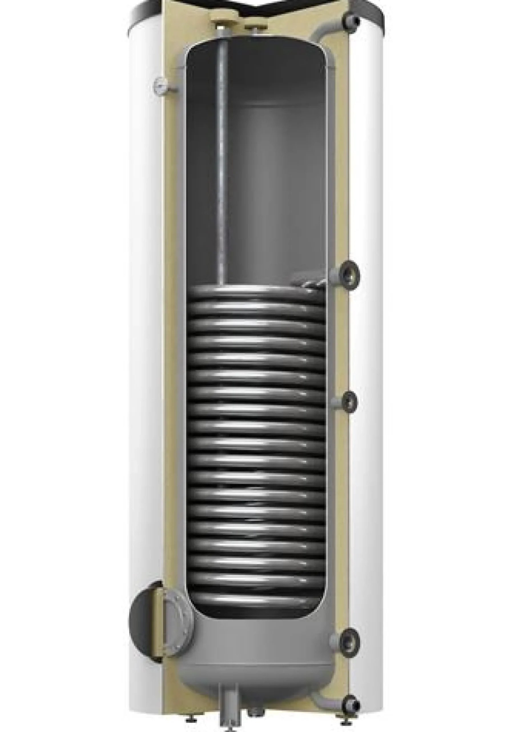 Reflex varmtvandsbeholder VP AH, 500 liter, 1 spiral, hvid