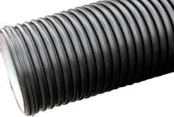 Regnvandsrør 110mm. SN8. 110-95mm. DV. Sort HDPE. EN13476-3. 6 mtr. med muffe og tætn.ring