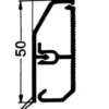 Rehau – Fodpanel med læber SL 50 x 20 mm, hvid