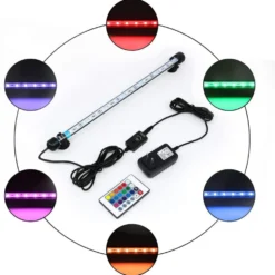 RGB akvariearmatur med sugekopper, LED, memory funktion - LEDlife