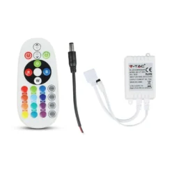 RGB-controller med fjernbetjening, memory funktion, infrarød, 12V/24V, 72W/144W