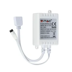 RGB-controller med fjernbetjening, memory funktion, infrarød, 12V/24V, 72W/144W