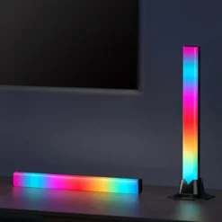 RGBIC ambient light bar, bordlampe, gamer belysning, Bluetooth (2 stk)