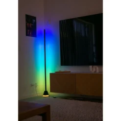 RGBIC+CCT hjørnelampe, 48W, 230V, 145cm, 20.000 timer levetid, ABS+Metal