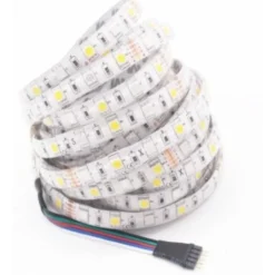 RGB+WW LED-strips 12V - 5 meter, IP65, 12W & 60 LED pr. meter