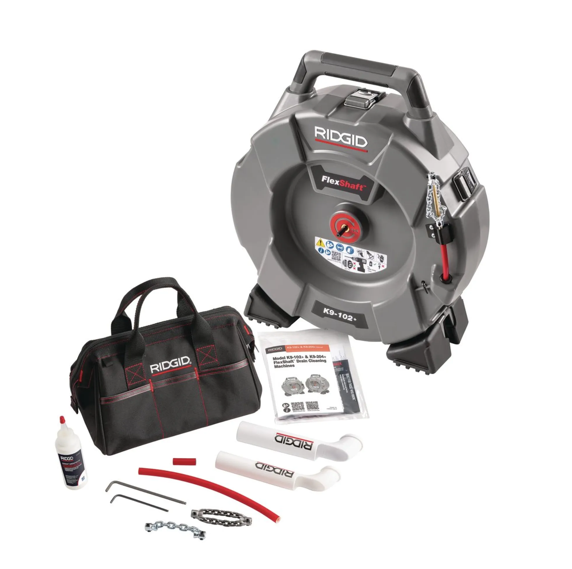 Ridgid FlexShaft afløbsrenser K9-102+, 15,2 m, 32 - 50 mm