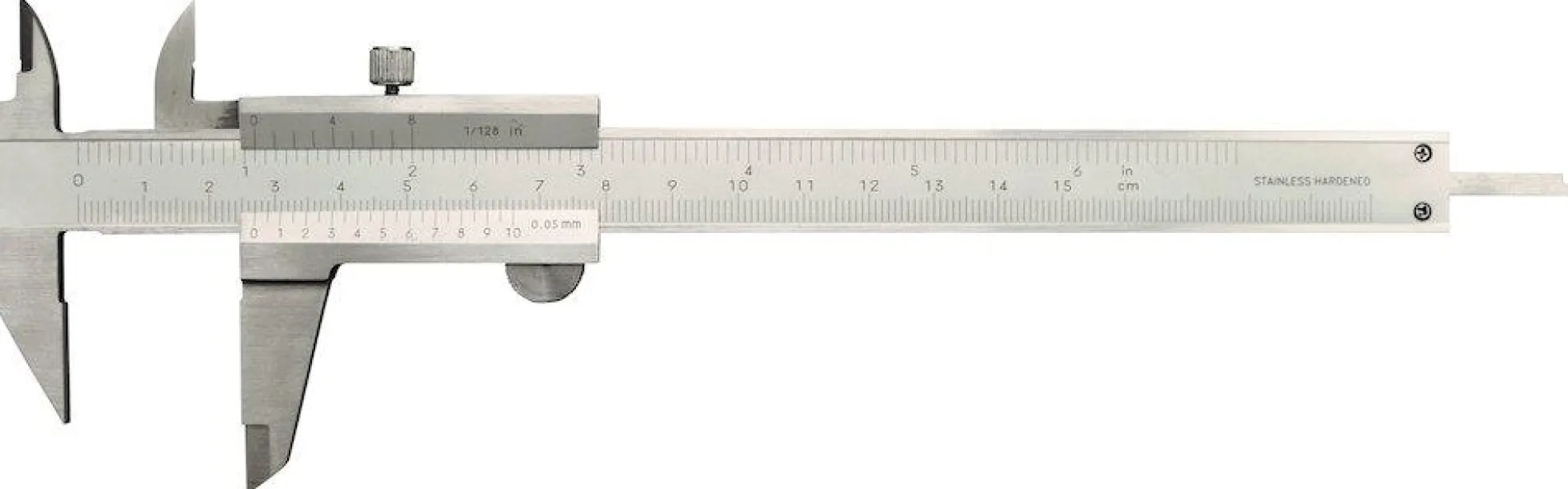Ridse skydelære, 0-150 mm x 0,05 mm, analog - Diesella