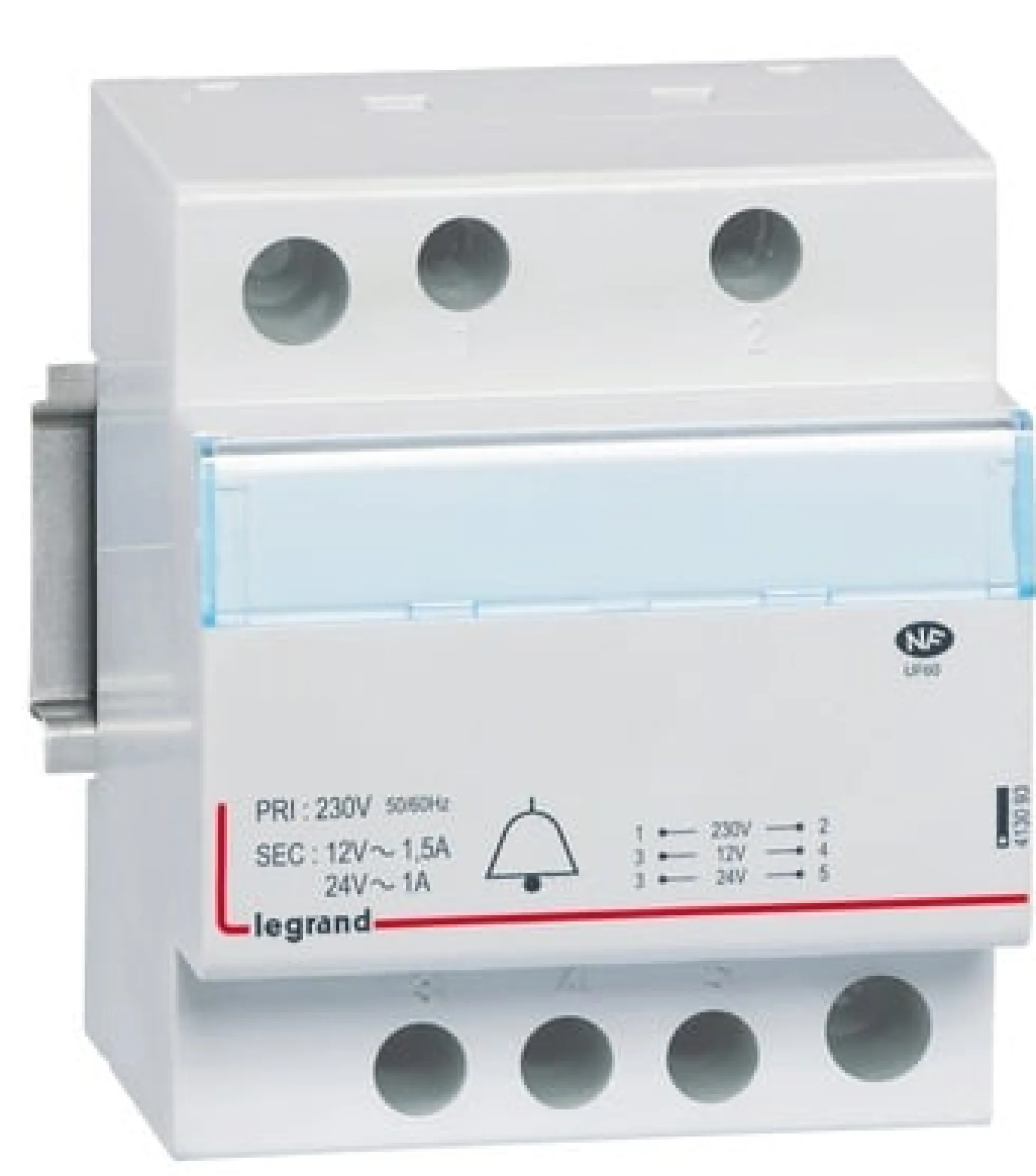 Ringetrafo, 1,5A, 24VA, 4 modul, 12Vac – Legrand