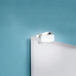Romendo spejllampe, IP44, LED, 480 lumen, 3000K, krom - EGLO