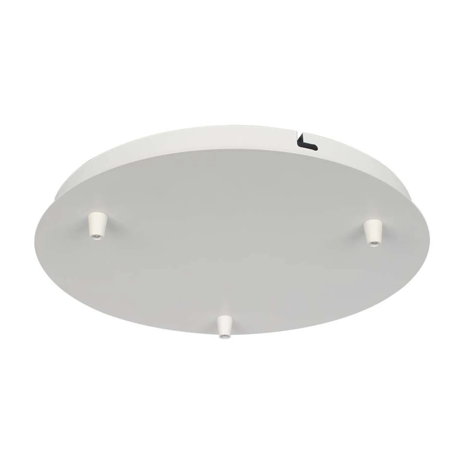 Roset, mat hvid, til 3 lamper, Ø300mm