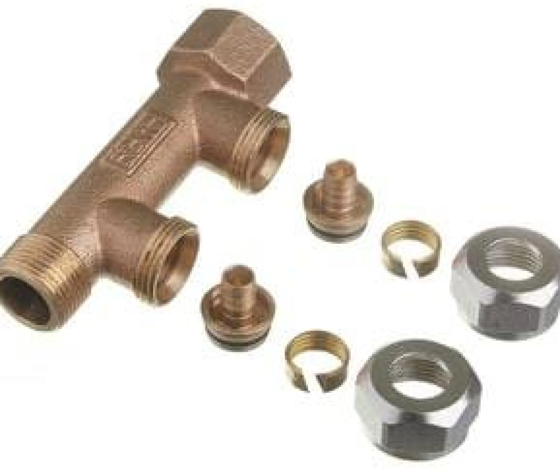 Roth fordelerrør 2 afgreninger x 15mm pex, Euro-red Rødgods